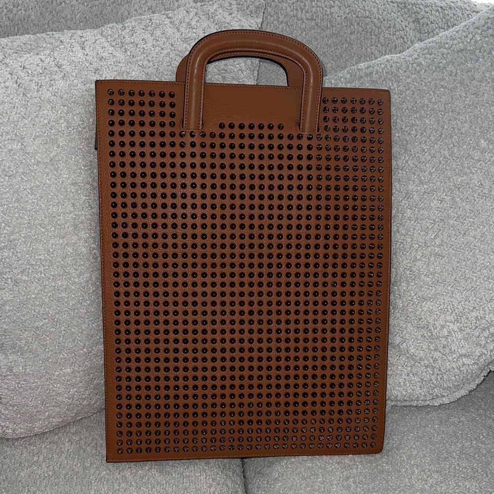 TRICTRAC Large Calf Empire Calf P/Spikes by Christian Louboutin